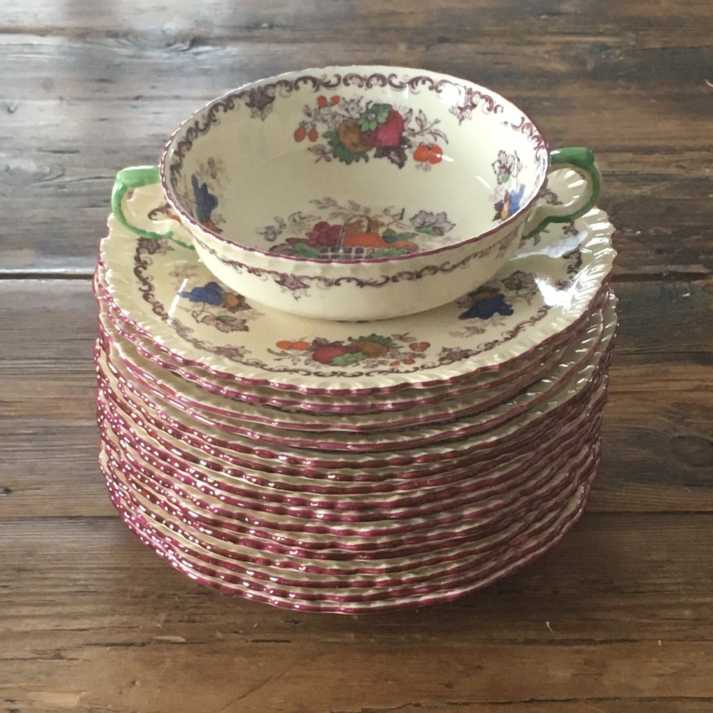 Vintage Mason's Ironstone, England - 28 Pieces - Picture 3 of 16
